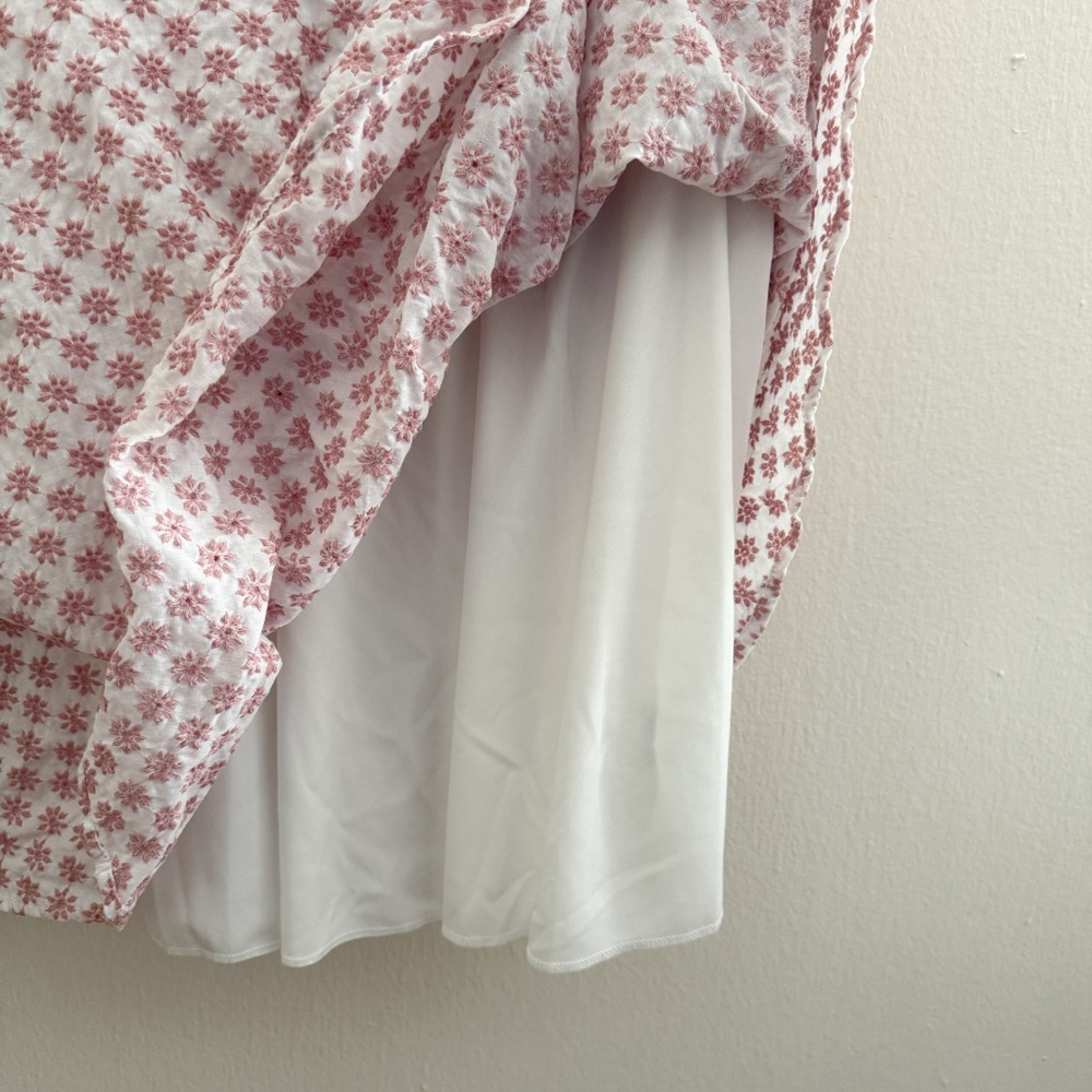 White and Pink Trixxi Embroidered Mini Dress - Picture 4 of 6